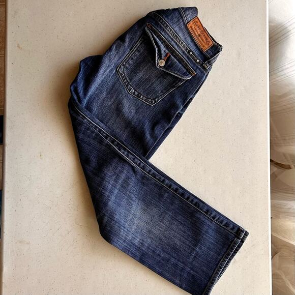 Guess Blue Ankle‎ Cropped Jeans with Faded Wash - Picture 11 of 11